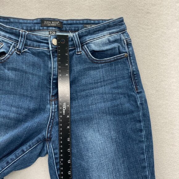 Judy Blue Jeans Women's 9/29 Slim Fit Skinny Leg Blue Stretch Denim Mid Rise - Picture 7 of 13